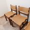Mid-Century French Leather Set No.2 Dining Chairs from Maison Regain, Set of 4 5