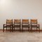 Französische Mid-Century No.2 Esszimmerstühle aus Leder von Maison Regain, 4er Set 7