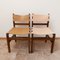 Mid-Century French Leather Set No.2 Dining Chairs from Maison Regain, Set of 4 16