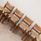 Mid-Century French Leather Set No.2 Dining Chairs from Maison Regain, Set of 4 6