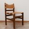 Mid-Century French Leather Set No.2 Dining Chairs from Maison Regain, Set of 4 8