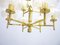 Brass Chandelier, 1970s 8