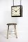 Vintage Industrial Square Double Sided Clock from Gents of Leicester 7