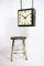 Vintage Industrial Square Double Sided Clock from Gents of Leicester, Image 7