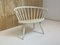 Vintage Scandinavian White Arka Chair by Yngve Ekstrom, 1950s, Image 8