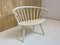 Vintage Scandinavian White Arka Chair by Yngve Ekstrom, 1950s, Image 1