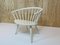 Vintage Scandinavian White Arka Chair by Yngve Ekstrom, 1950s 4