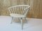Vintage Scandinavian White Arka Chair by Yngve Ekstrom, 1950s, Image 4