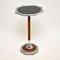 Art Deco Oak & Chrome Occasional Side Table, Image 1