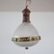 Antique French Holophane Pendant Light 9