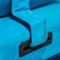 Italienisches Sofa mit blauem Stoffbezug, 1980er 6