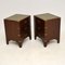 Antique Military Campaign Style Bedside Chests, Set of 2, Image 9