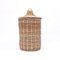 Large Vintage Wicker Basket with Lid, 1970s, Image 3