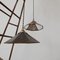 Antique Industrial Mirrored Reflector Shade Pendant 9
