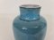 Vase Bleu Emaillé par Jacques et Dani Ruelland, 1960s 10