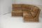 Armless Suede Leather Chairs, France, 1970s, Set of 3, Image 19