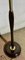 Italian Art Deco Mahogany Threaded Floor Lamp, Image 4