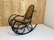 Rocking Chair Vintage en Bois Courbé Noir par Michael Thonet pour Thonet 7