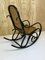 Rocking Chair Vintage en Bois Courbé Noir par Michael Thonet pour Thonet 3