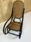 Rocking Chair Vintage en Bois Courbé Noir par Michael Thonet pour Thonet 5