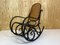 Vintage Black Bentwood Rocking Chair by Michael Thonet for Thonet, Image 2