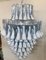 Mid-Century Round Blue Sky & White Murano Glass Chandelier, 1970s, Image 7