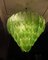 Italian Art Deco Green Murano Art Glass Chandelier, 1990s 7