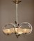 Art Deco 4-Arm Chandelier with Opalescent Shades in the Style of Henri Petitot from Atelier Petitot, 1930s 2