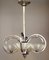 Art Deco 4-Arm Chandelier with Opalescent Shades in the Style of Henri Petitot from Atelier Petitot, 1930s 1