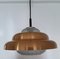 Vintage Ceiling Lamp with Copper Reflector Shade, 1970s 5