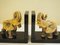 Art Deco Ceramic and Wooden Elephant Bookends, Set of 2 5