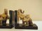 Art Deco Ceramic and Wooden Elephant Bookends, Set of 2, Image 2