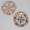 19th Century Painted Porcelain Dishes, Set of 2 1