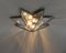 Nickel-Plated and Glass Faceted Ceiling Light, 1970s 6