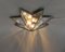 Nickel-Plated and Glass Faceted Ceiling Light, 1970s, Image 6