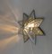 Nickel-Plated and Glass Faceted Ceiling Light, 1970s 8