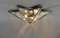 Nickel-Plated and Glass Faceted Ceiling Light, 1970s 5