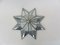 Nickel-Plated and Glass Faceted Ceiling Light, 1970s 16