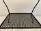 Vintage Black Lacquered Toleware & Perforated Metal Table on Castors 7