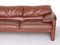 Italian Maralunga Leather Sofa by Vico Magistretti for Cassina 13