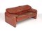 Italian Leather Maralunga Sofa by Vico Magistretti for Cassina, Image 1