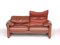 Italian Leather Maralunga Sofa by Vico Magistretti for Cassina, Image 5