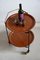 Carrello bar Mid-Century pieghevole in teak, Immagine 5