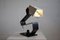 Mid-Century Modern Schwarz-Weiß Tisch Schreibtisch- oder Nachttischlampe 4