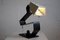 Mid-Century Modern Schwarz-Weiß Tisch Schreibtisch- oder Nachttischlampe 10