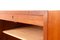 Dänischer Vintage Teak Schrank mit Rolltüren, 1960er 10