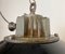 Lámpara colgante industrial enjaulada de hierro fundido y esmalte negro, años 50, Imagen 7