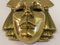 Belgian Brass Hanging Pharaoh Face Plaque, 1970s 4