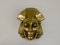 Belgian Brass Hanging Pharaoh Face Plaque, 1970s 6