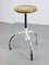 Vintage Industrial White Swivel Chair, Image 11